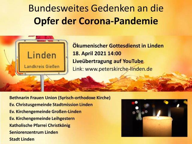 Plakat Corona Gedenktagwww